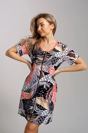 Халат женский 36933 / коралл