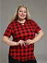 Женская туника Квадро / красный