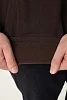 Мужская толстовка на молнии 67208 / коричневый №1