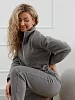 Женский костюм с брюками М-973 / Серый №9