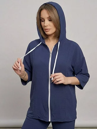 Женский костюм с брюками 52351 / синий