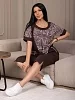 Женский костюм мод.2143/1 / Коричневый №9
