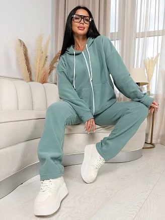 Женский костюм с брюками 299 / Оливковый