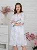 Халат медицинский женский М-038 Тиси / белый/бирюза №12