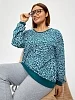 Пижама женская из кулирки Олененок / Зеленый №17