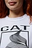 Женская футболка 8506/1 / белый+CAT №4