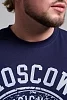 Мужская футболка 8503/1 / темно-синий+Москва №15