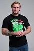 Мужская футболка 8582 / черный+гринч №3