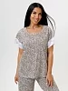 Женская пижама с бриджами 2316/1 / Коричневый №6