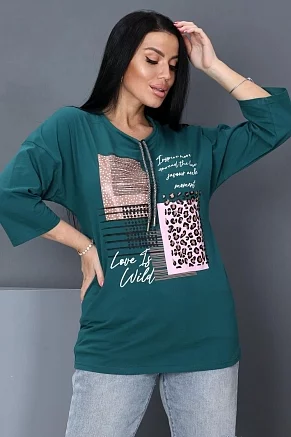 Женская туника 20532 / лазурный