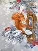 Полотенце кухонное рогожка купон / Новогоднее (в ассортименте) №3