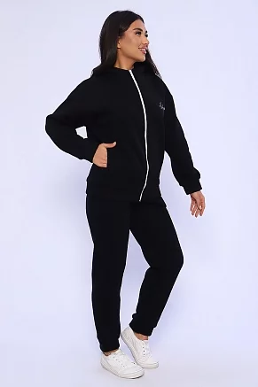 Женский костюм с брюками 85014 / черный