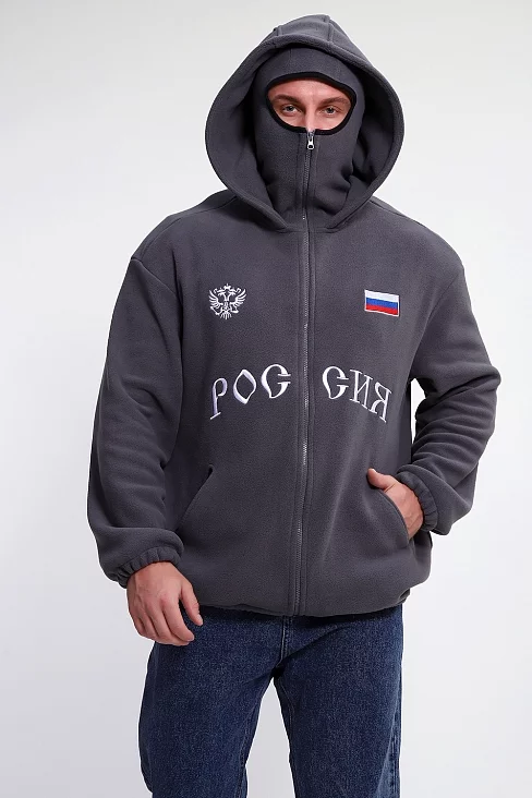 Мужской худи 36990 / серый