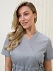 Халат-платье медицинское женское М-503 Элит-145/Стрейч / т.серый №5