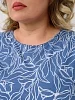 Женское платье "Белые тюльпаны" 2336-К / Голубой №9