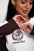 Женский костюм с брюками 110/К / Коричневый №20