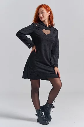 Женское платье 67183 / черный винтаж