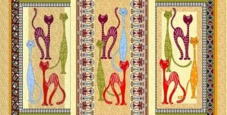 Набор вафельных полотенец / Египетские коты (3шт)