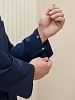 Халат медицинский мужской М-015 Тиси / черника №7
