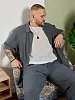 Мужская рубашка Линкольн-1 / графитовый №9