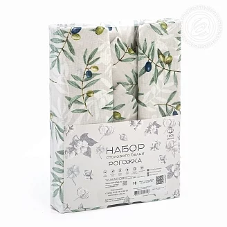 Набор столового белья (скатерть и полотенца) / Долина