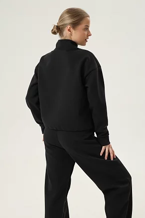 Женский костюм с брюками 7518 / черный