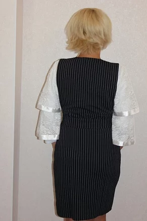Женский офисный сарафан С974