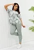Женский костюм с брюками 8368 / хаки №16