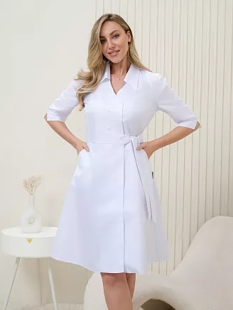Халат медицинский женский М-017 Тиси / белый