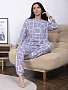 Женский костюм с брюками мод.2282/1 / Серый