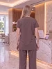 Костюм медицинский женский М-107-27 Либерти / шоколад №9