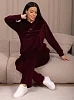 Женский костюм с брюками мод.2303/1 / Бордовый №4