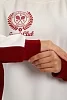 Женский костюм с брюками 110/МБ / Молочно-бордовый №7