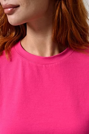 Женский кроп-топ оверсайз 14416/1 / фуксия