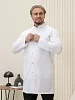 Халат медицинский мужской М-052 Элит-145/Стрейч / белый №4