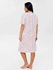 Женская сорочка Сор-72(К) / Пудровый (цветы) №3