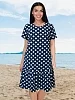 Женское платье Алена ПлК-2582 / Горох на темно-синем №1