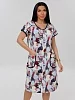 Женский халат Х-81(К) / Голубой (пятна) №1