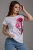 Женская футболка 7030/1 / малиновый №5