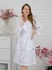 Халат медицинский женский М-038 Тиси / белый/розовый №20