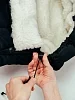 Детский конверт меховой на выписку / черный №5