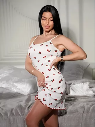 Женская сорочка С1020 / Вишня