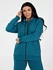 Женская толстовка с капюшоном ТлФ-839 / Петроль №2