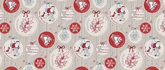 Ткань рогожка / Рождество 1