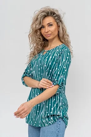Женская туника 36741 / зеленый