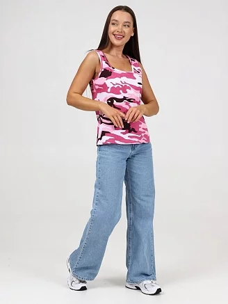 Женская майка Сирена / розовый