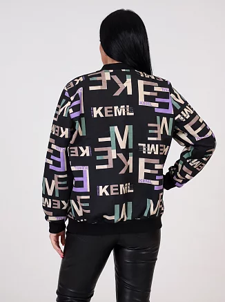 Женский бомбер на молнии БФ-3124 / Кэмл/keml