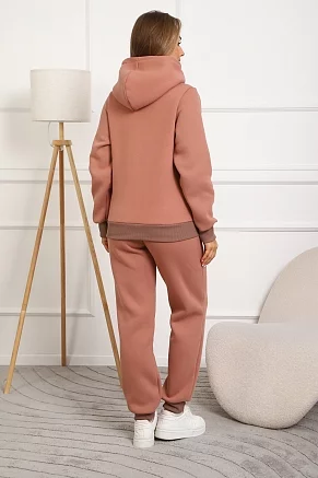 Женский костюм с брюками 88404 / коричневый