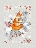 Полотенце кухонное рогожка купон / Новогоднее (в ассортименте)