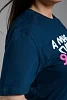 Женская футболка 8552 / изумруд+классная №8